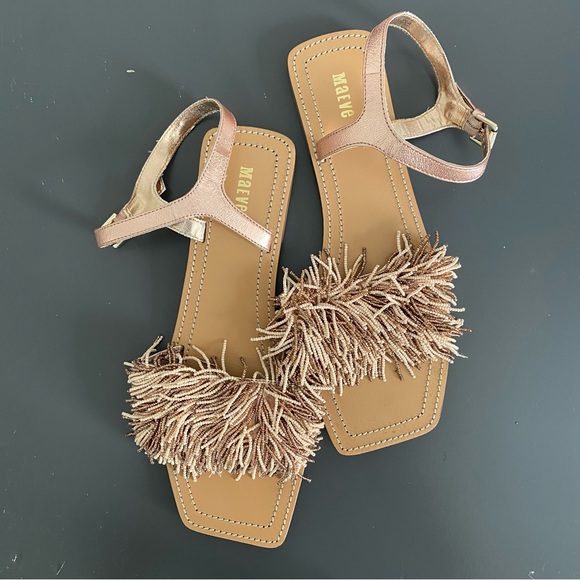 Maeve Shoes - ANTHROPOLOGIE MAEVE BEADED Leather SANDALS